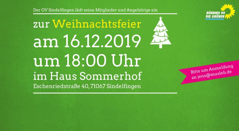 Weihnachtsfeier 2019 OV Sindelfingen